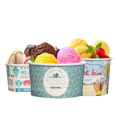 Disposable Packaging Yogurt Paper Ice Cream Cup (3)