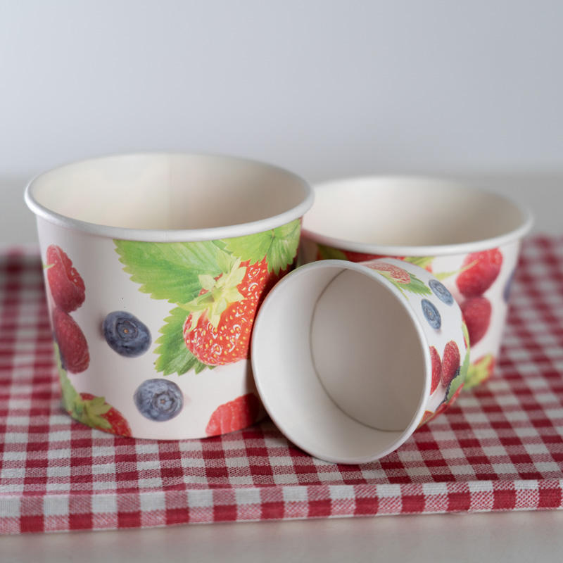 Ice Cream 6 Oz Paper Cup Lid With Logo