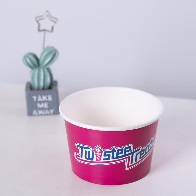 Ice Cream 6 Oz Paper Cup Lid With Logo