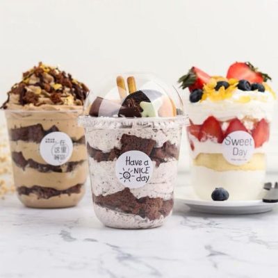Ice Cream Plastic Parfaits Yoghurt Cup (5)