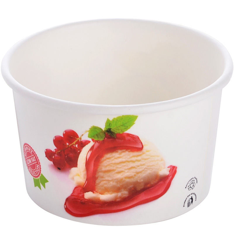 Yogurt Paper Bowl Cup With Lid Covers